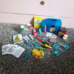 18 inch doll school Art set